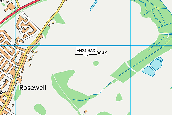 EH24 9AX map - OS VectorMap District (Ordnance Survey) EH24 9AX map - OS VectorMap District (Ordnance Survey)