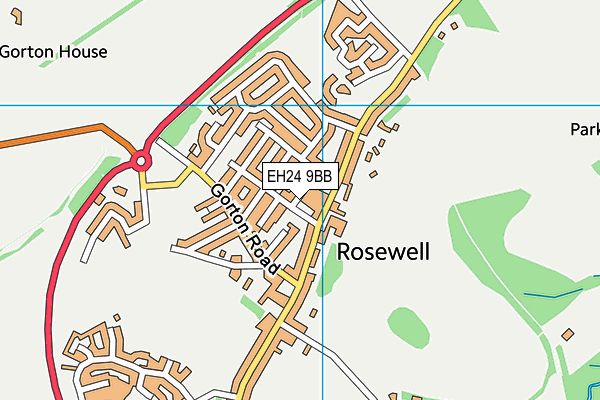 EH24 9BB map - OS VectorMap District (Ordnance Survey) EH24 9BB map - OS VectorMap District (Ordnance Survey)