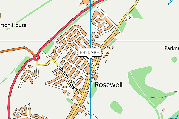 EH24 9BE map - OS VectorMap District (Ordnance Survey) EH24 9BE map - OS VectorMap District (Ordnance Survey)