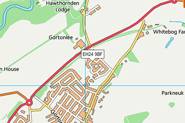 EH24 9BF map - OS VectorMap District (Ordnance Survey) EH24 9BF map - OS VectorMap District (Ordnance Survey)