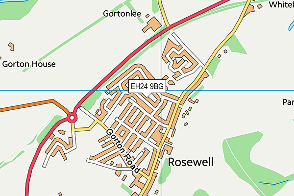 EH24 9BG map - OS VectorMap District (Ordnance Survey) EH24 9BG map - OS VectorMap District (Ordnance Survey)