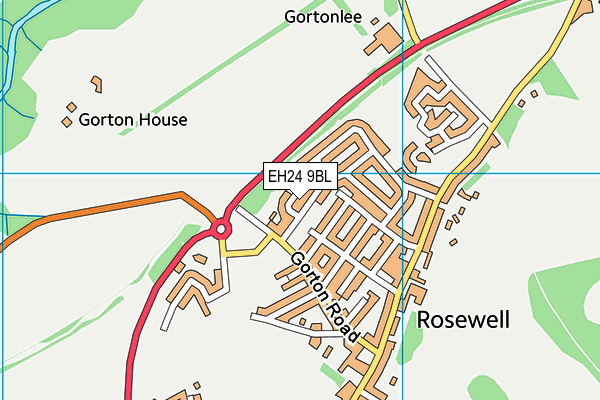 EH24 9BL map - OS VectorMap District (Ordnance Survey) EH24 9BL map - OS VectorMap District (Ordnance Survey)