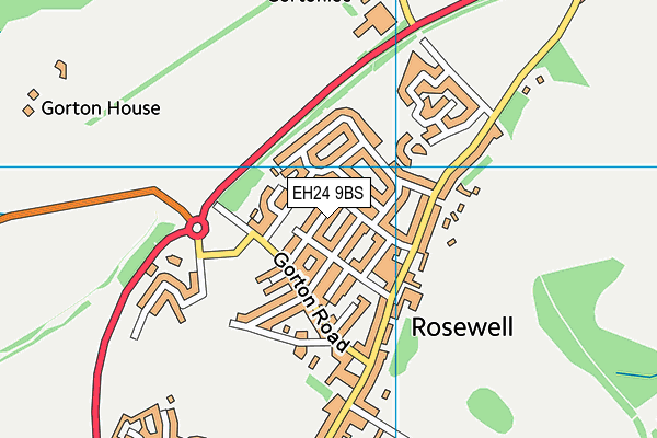 EH24 9BS map - OS VectorMap District (Ordnance Survey) EH24 9BS map - OS VectorMap District (Ordnance Survey)