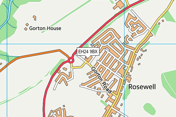 EH24 9BX map - OS VectorMap District (Ordnance Survey) EH24 9BX map - OS VectorMap District (Ordnance Survey)