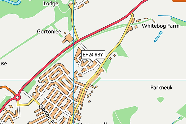 EH24 9BY map - OS VectorMap District (Ordnance Survey) EH24 9BY map - OS VectorMap District (Ordnance Survey)