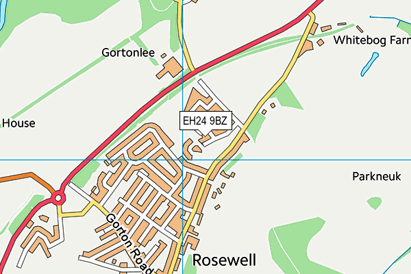 EH24 9BZ map - OS VectorMap District (Ordnance Survey) EH24 9BZ map - OS VectorMap District (Ordnance Survey)