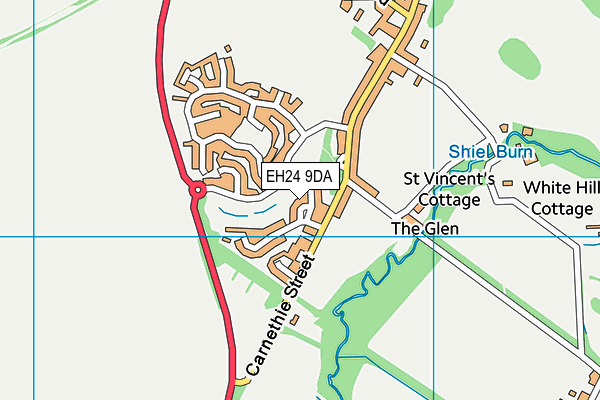 EH24 9DA map - OS VectorMap District (Ordnance Survey) EH24 9DA map - OS VectorMap District (Ordnance Survey)