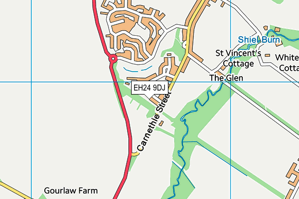 EH24 9DJ map - OS VectorMap District (Ordnance Survey) EH24 9DJ map - OS VectorMap District (Ordnance Survey)
