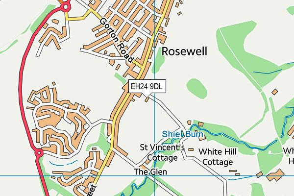 EH24 9DL map - OS VectorMap District (Ordnance Survey) EH24 9DL map - OS VectorMap District (Ordnance Survey)