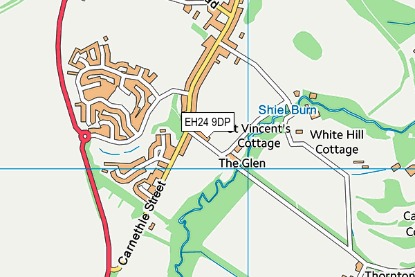 EH24 9DP map - OS VectorMap District (Ordnance Survey) EH24 9DP map - OS VectorMap District (Ordnance Survey)