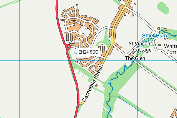 EH24 9DQ map - OS VectorMap District (Ordnance Survey) EH24 9DQ map - OS VectorMap District (Ordnance Survey)