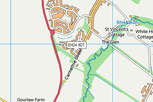 EH24 9DT map - OS VectorMap District (Ordnance Survey) EH24 9DT map - OS VectorMap District (Ordnance Survey)