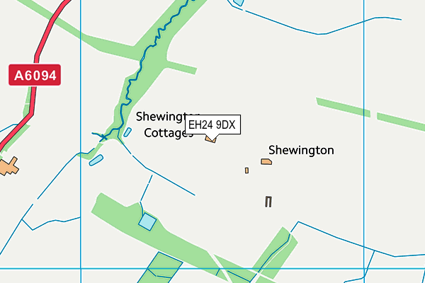EH24 9DX map - OS VectorMap District (Ordnance Survey) EH24 9DX map - OS VectorMap District (Ordnance Survey)