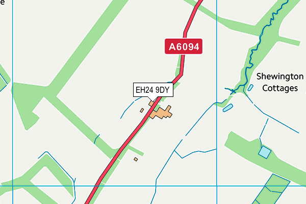 EH24 9DY map - OS VectorMap District (Ordnance Survey) EH24 9DY map - OS VectorMap District (Ordnance Survey)
