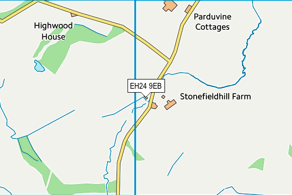 EH24 9EB map - OS VectorMap District (Ordnance Survey) EH24 9EB map - OS VectorMap District (Ordnance Survey)