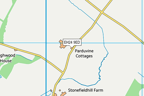 EH24 9ED map - OS VectorMap District (Ordnance Survey) EH24 9ED map - OS VectorMap District (Ordnance Survey)