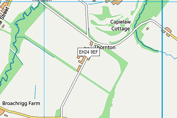 EH24 9EF map - OS VectorMap District (Ordnance Survey) EH24 9EF map - OS VectorMap District (Ordnance Survey)