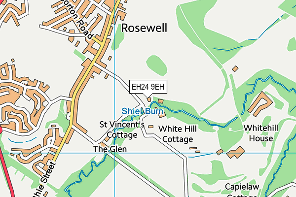 EH24 9EH map - OS VectorMap District (Ordnance Survey) EH24 9EH map - OS VectorMap District (Ordnance Survey)