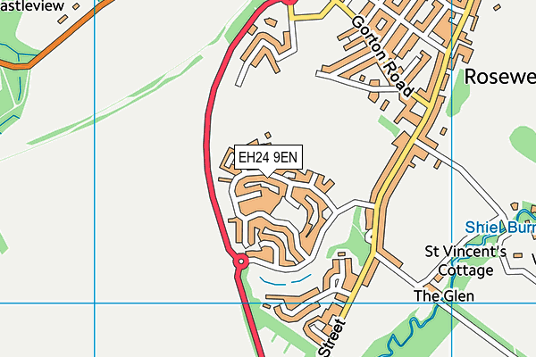 EH24 9EN map - OS VectorMap District (Ordnance Survey) EH24 9EN map - OS VectorMap District (Ordnance Survey)