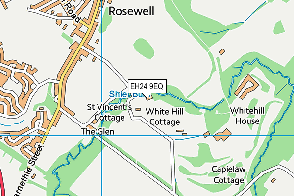 EH24 9EQ map - OS VectorMap District (Ordnance Survey) EH24 9EQ map - OS VectorMap District (Ordnance Survey)