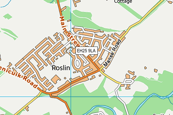 EH25 9LA map - OS VectorMap District (Ordnance Survey) EH25 9LA map - OS VectorMap District (Ordnance Survey)