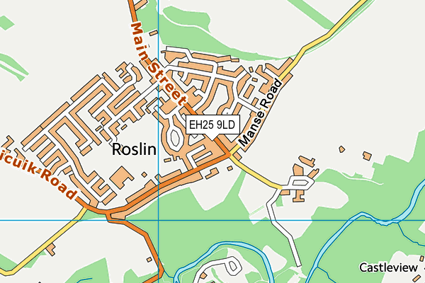 EH25 9LD map - OS VectorMap District (Ordnance Survey) EH25 9LD map - OS VectorMap District (Ordnance Survey)