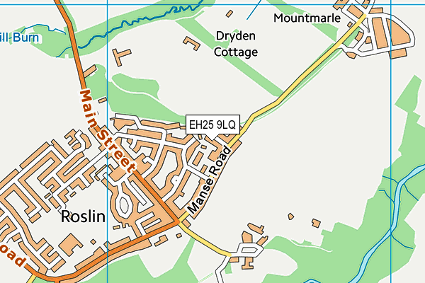 EH25 9LQ map - OS VectorMap District (Ordnance Survey) EH25 9LQ map - OS VectorMap District (Ordnance Survey)