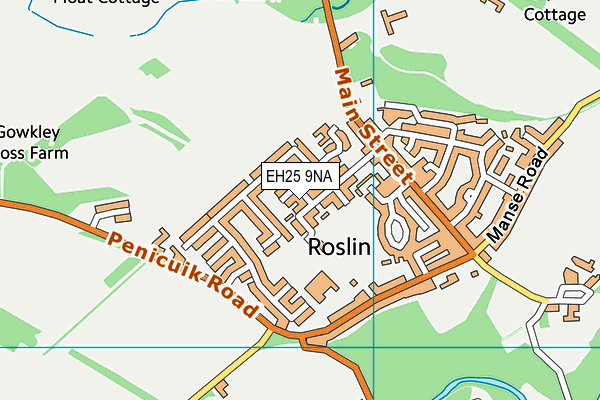 EH25 9NA map - OS VectorMap District (Ordnance Survey) EH25 9NA map - OS VectorMap District (Ordnance Survey)