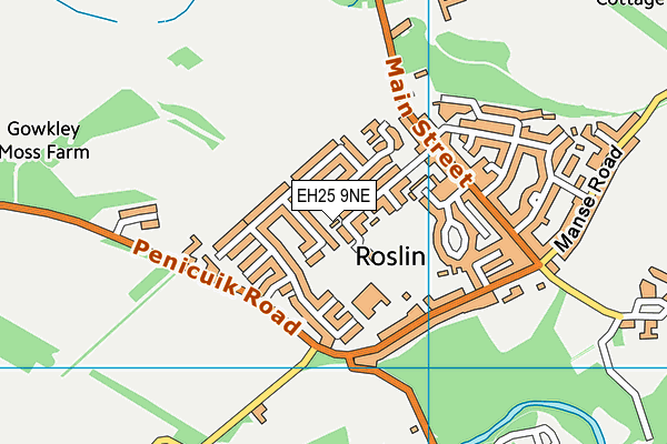 EH25 9NE map - OS VectorMap District (Ordnance Survey) EH25 9NE map - OS VectorMap District (Ordnance Survey)