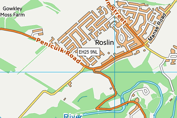 EH25 9NL map - OS VectorMap District (Ordnance Survey) EH25 9NL map - OS VectorMap District (Ordnance Survey)
