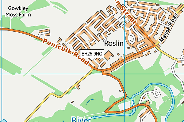 EH25 9NQ map - OS VectorMap District (Ordnance Survey) EH25 9NQ map - OS VectorMap District (Ordnance Survey)