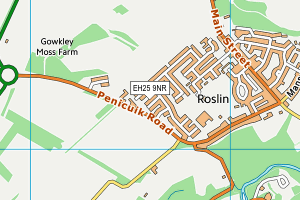 EH25 9NR map - OS VectorMap District (Ordnance Survey) EH25 9NR map - OS VectorMap District (Ordnance Survey)