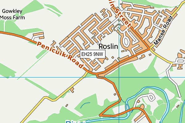 EH25 9NW map - OS VectorMap District (Ordnance Survey) EH25 9NW map - OS VectorMap District (Ordnance Survey)