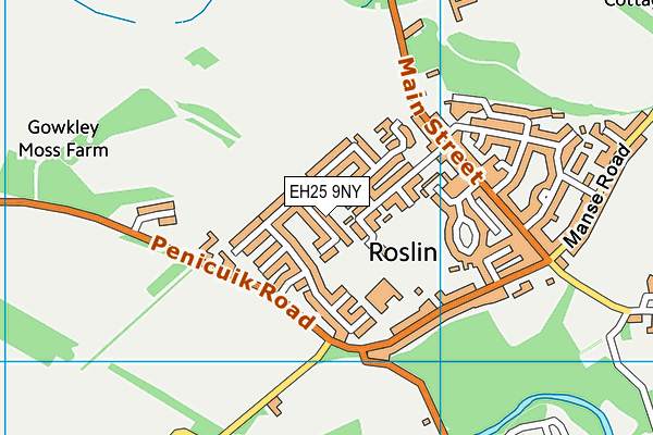 EH25 9NY map - OS VectorMap District (Ordnance Survey) EH25 9NY map - OS VectorMap District (Ordnance Survey)