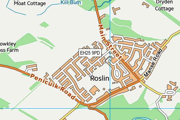 EH25 9PD map - OS VectorMap District (Ordnance Survey) EH25 9PD map - OS VectorMap District (Ordnance Survey)