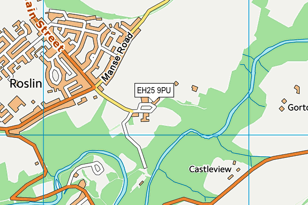 EH25 9PU map - OS VectorMap District (Ordnance Survey) EH25 9PU map - OS VectorMap District (Ordnance Survey)