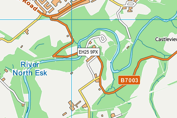 EH25 9PX map - OS VectorMap District (Ordnance Survey) EH25 9PX map - OS VectorMap District (Ordnance Survey)