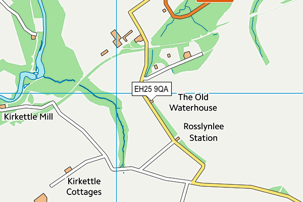 EH25 9QA map - OS VectorMap District (Ordnance Survey) EH25 9QA map - OS VectorMap District (Ordnance Survey)