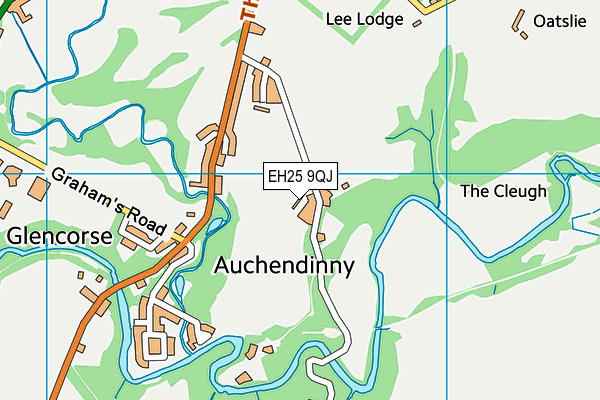 EH25 9QJ map - OS VectorMap District (Ordnance Survey) EH25 9QJ map - OS VectorMap District (Ordnance Survey)