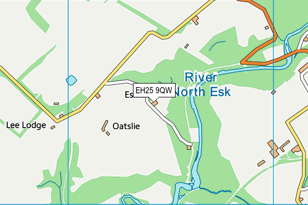 EH25 9QW map - OS VectorMap District (Ordnance Survey) EH25 9QW map - OS VectorMap District (Ordnance Survey)