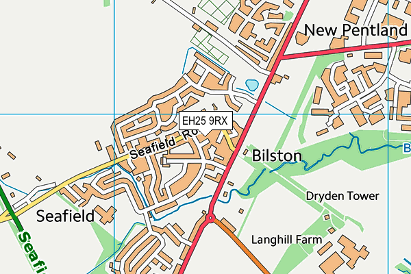EH25 9RX map - OS VectorMap District (Ordnance Survey) EH25 9RX map - OS VectorMap District (Ordnance Survey)