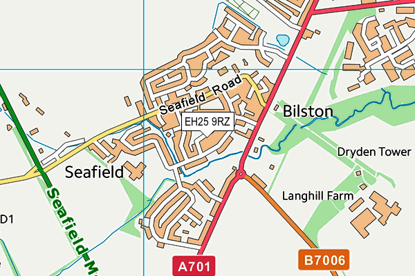 EH25 9RZ map - OS VectorMap District (Ordnance Survey) EH25 9RZ map - OS VectorMap District (Ordnance Survey)