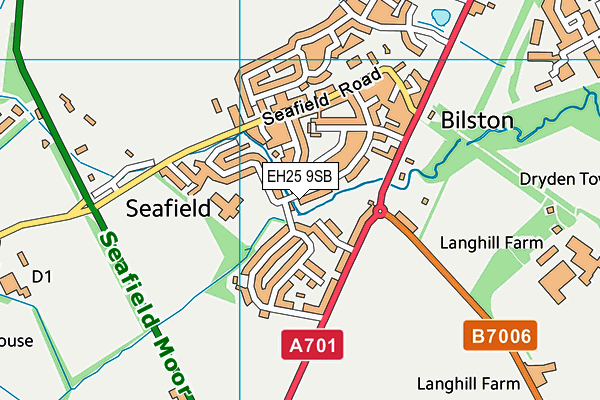 EH25 9SB map - OS VectorMap District (Ordnance Survey) EH25 9SB map - OS VectorMap District (Ordnance Survey)