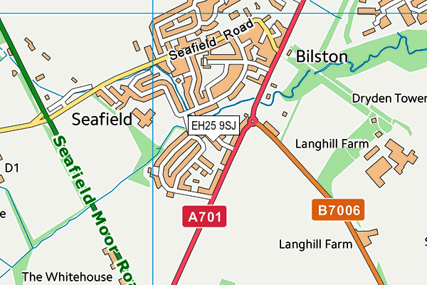 EH25 9SJ map - OS VectorMap District (Ordnance Survey) EH25 9SJ map - OS VectorMap District (Ordnance Survey)