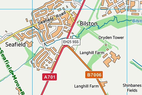 EH25 9SS map - OS VectorMap District (Ordnance Survey) EH25 9SS map - OS VectorMap District (Ordnance Survey)