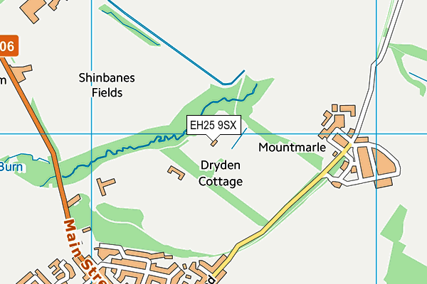 EH25 9SX map - OS VectorMap District (Ordnance Survey) EH25 9SX map - OS VectorMap District (Ordnance Survey)