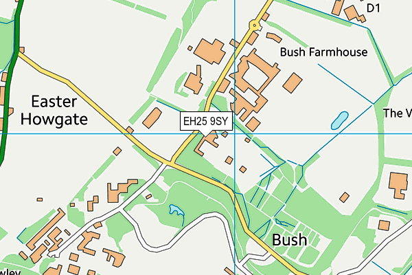 EH25 9SY map - OS VectorMap District (Ordnance Survey) EH25 9SY map - OS VectorMap District (Ordnance Survey)
