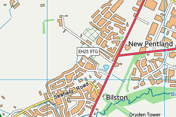 EH25 9TG map - OS VectorMap District (Ordnance Survey) EH25 9TG map - OS VectorMap District (Ordnance Survey)