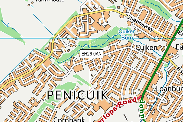 EH26 0AN map - OS VectorMap District (Ordnance Survey) EH26 0AN map - OS VectorMap District (Ordnance Survey)