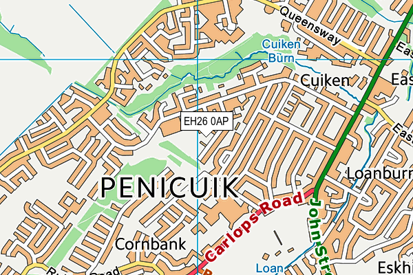 EH26 0AP map - OS VectorMap District (Ordnance Survey) EH26 0AP map - OS VectorMap District (Ordnance Survey)